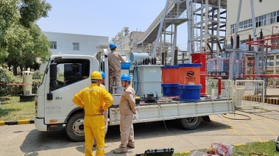 南京化學工業(yè)園熱電有限公司220kV，4號主變局放試驗